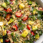 Vibrant Quinoa Salad with Grilled Chicken and Avocado