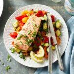 Lemon Herb Baked Salmon with Roasted Vegetables