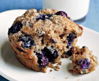 Healthy Blueberry Oatmeal Muffins