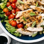 healthy Italian-inspired Chicken Caprese Salad