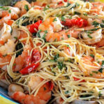 Lemon Garlic Shrimp Pasta with Spinach